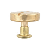 Ohio Travel Bag Adornments 6.3mm Shiny Gold, Stud With Cap, Steel, #P-2851-GOLD P-2851-GOLD