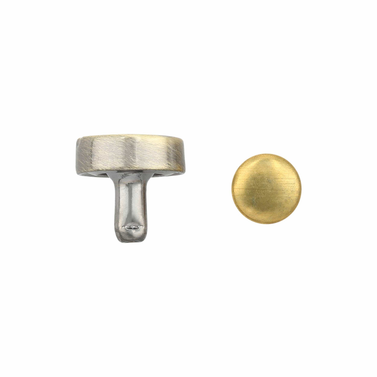 Ohio Travel Bag Adornments 9.5mm Antique Brass, Screw Top Push Stud, Steel-5pk, #P-2852-ANTB P-2852-ANTB
