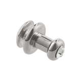 Ohio Travel Bag Adornments 9.5mm Nickel, Stud w/ Rhinestone, Zinc Alloy, #P-2577 P-2577