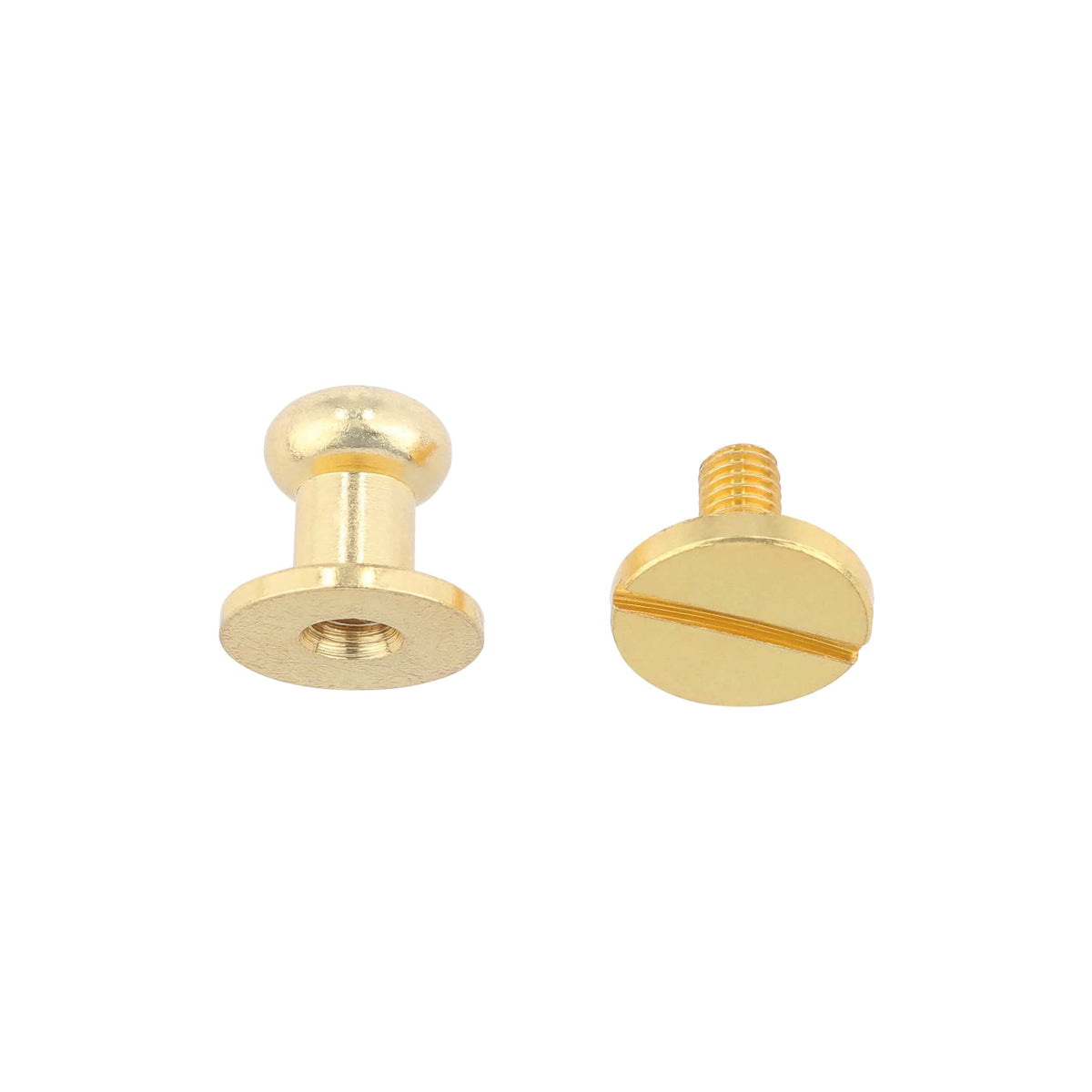 Ohio Travel Bag Adornments 9mm Gold, Collar Button, Solid Brass, #P-2134-GOLD P-2134-GOLD