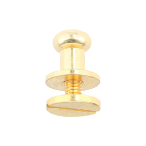 Ohio Travel Bag Adornments 9mm Gold, Collar Button, Solid Brass, #P-2134-GOLD P-2134-GOLD