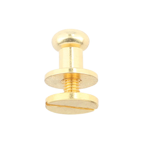 Ohio Travel Bag Adornments 9mm Gold, Collar Button, Solid Brass, #P-2134-GOLD P-2134-GOLD