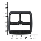 Ohio Travel Bag Birkenstock 25mm Black, Birkenstock Buckle, Steel, #C-1498-BLK C-1498-BLK
