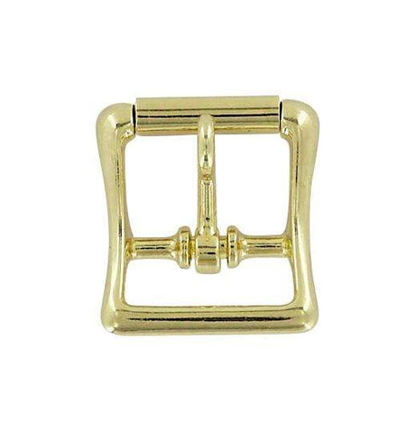 Ohio Travel Bag Buckles 1" Brass, Locking Tongue Center Bar Roller Buckle, Zinc Alloy, #C-1507-BRS C-1507-BRS