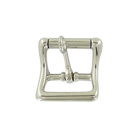 Ohio Travel Bag Buckles 1" Nickel, Locking Tongue Center Bar Roller Buckle, Zinc Alloy, #C-1507-NIC C-1507-NIC