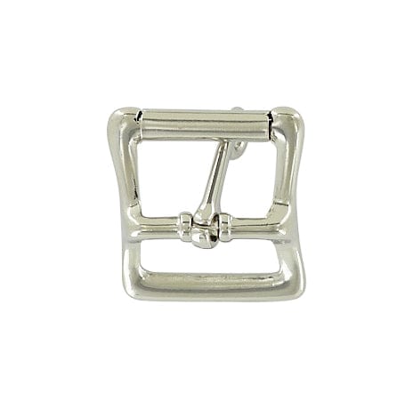 Ohio Travel Bag Buckles 1" Nickel, Locking Tongue Center Bar Roller Buckle, Zinc Alloy, #C-1507-NIC C-1507-NIC
