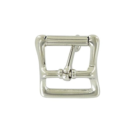 Ohio Travel Bag Buckles 1" Nickel, Locking Tongue Center Bar Roller Buckle, Zinc Alloy, #C-1507-NIC C-1507-NIC