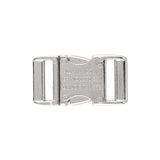 Ohio Travel Bag Buckles 3/4" Nickel, Side Squeeze Buckle, Aluminum, #C-1955 C-1955