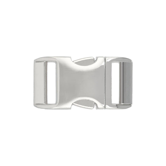 Ohio Travel Bag Buckles 3/4" Nickel, Side Squeeze Buckle, Aluminum, #C-1955 C-1955