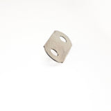 Ohio Travel Bag Fasteners 1 1/4" Nickel, Oblong Double Hole Washer, Steel, #L-2318 L-2318