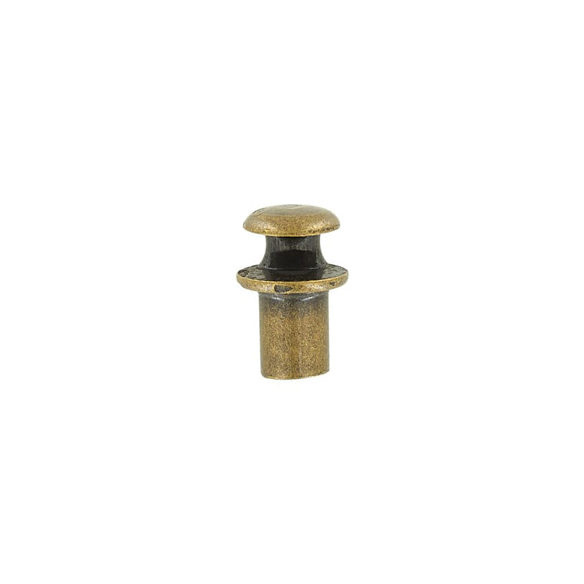 1/2" Antique Brass, Boot Lace Eyelet Hook, Solid Brass