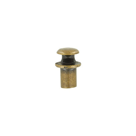 1/2" Antique Brass, Boot Lace Eyelet Hook, Solid Brass