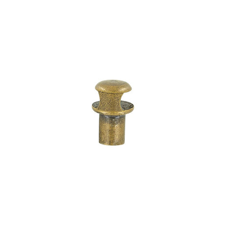 1/2" Antique Brass, Boot Lace Eyelet Hook, Solid Brass