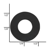 Ohio Travel Bag Fasteners 1/2" Black, Washer, Steel - 12 pk, #L-3571-BLK L-3571-BLK
