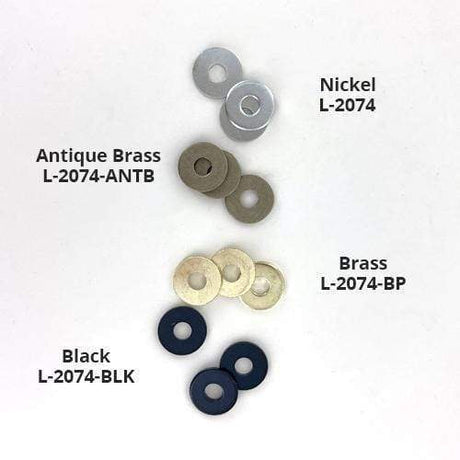 Ohio Travel Bag Fasteners 1/2" Black, Washer, Zinc Alloy - 12 pk, #L-2074-BLK L-2074-BLK