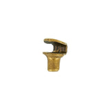 1/4" Antique Brass, Book Lace Eyelet Hook, Steel
