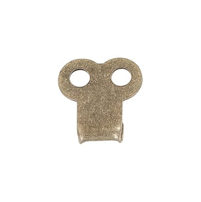 Ohio Travel Bag Fasteners 1/4" Antique Brass, Boot Lace Hook with Double Rivet Holes, Steel, #A-309-ANTB A-309-ANTB