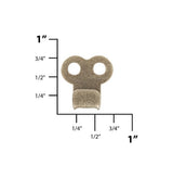 Ohio Travel Bag Fasteners 1/4" Antique Brass, Boot Lace Hook with Double Rivet Holes, Steel, #A-309-ANTB A-309-ANTB