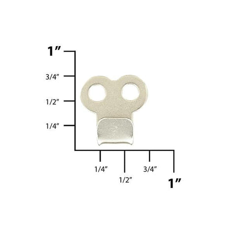 Ohio Travel Bag Fasteners 1/4" Nickel, Boot Hook, Steel, #A-309-NP A-309-NP