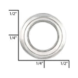 Ohio Travel Bag Fasteners 1/4" Nickel, Washer, Steel - 24 pk, #A-400-NP A-400-NP