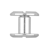Ohio Travel Bag Fasteners 1/4" Shiny Nickel, Flat Top Chicago Screw, Solid Brass, #P-2334-NIC P-2334-NIC
