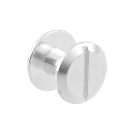 Ohio Travel Bag Fasteners 1/4" Shiny Nickel, Flat Top Chicago Screw, Solid Brass, #P-2334-NIC P-2334-NIC