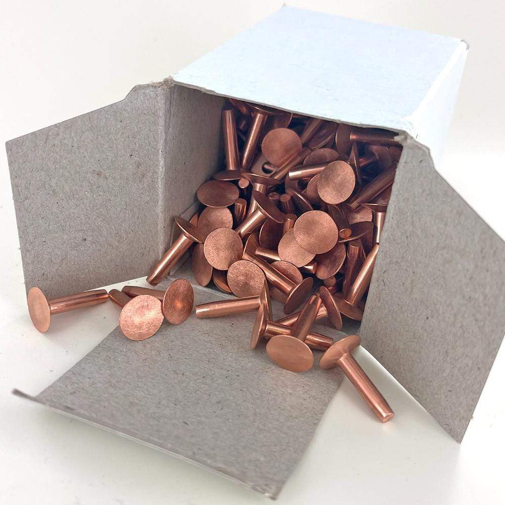 Ohio Travel Bag Fasteners 1" Copper, #9 Rivet with Burr, Zinc Alloy, #L-307-9-C L-307-9-C