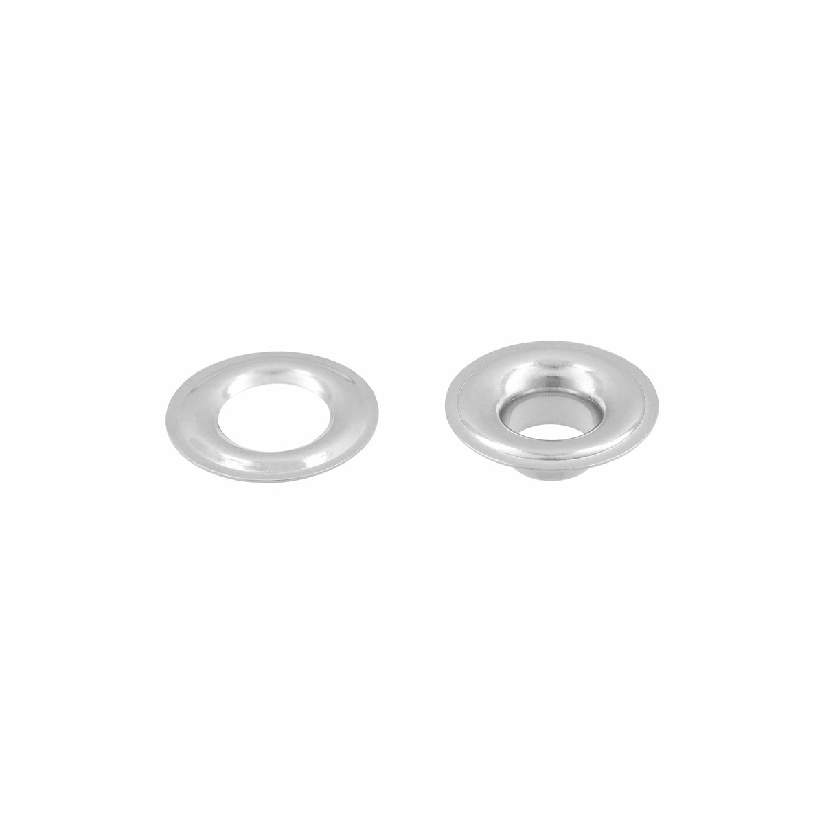 Ohio Travel Bag Fasteners #1 Nickel, Grommet with Washer, Solid Brass - 12 pk, #GROM-1-SBN GROM-1-SBN
