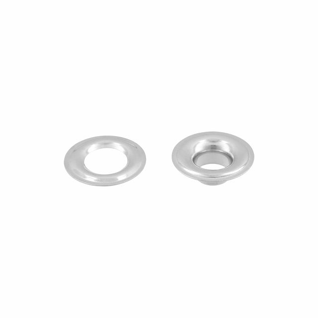 Ohio Travel Bag Fasteners #1 Nickel, Grommet with Washer, Solid Brass - 12 pk, #GROM-1-SBN GROM-1-SBN