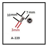 Ohio Travel Bag Fasteners 10mm Antique Brass, Double Cap Jiffy Rivet, Steel-PK100, #A-339-ANTB A-339-ANTB