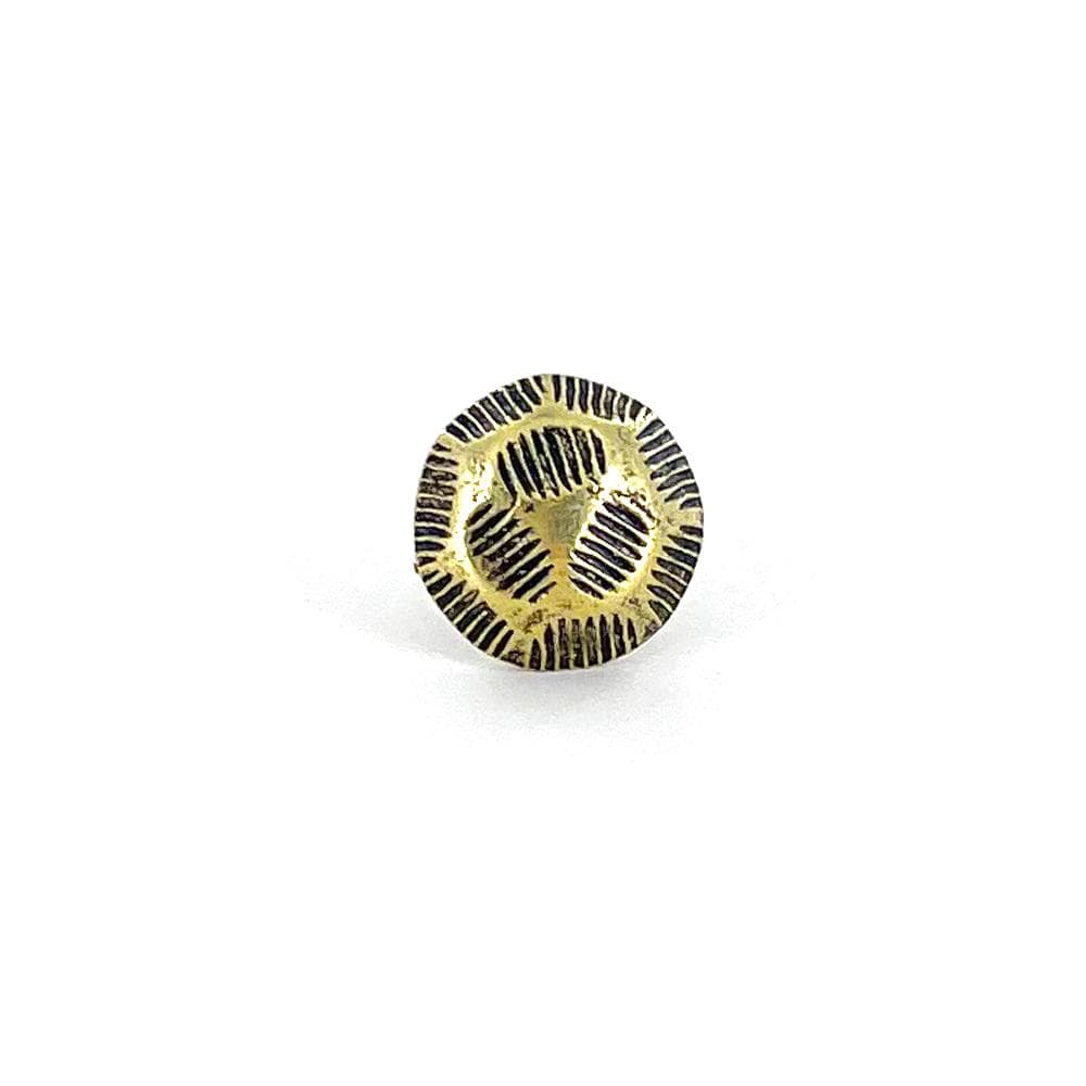 Ohio Travel Bag Fasteners 10mm Antique Brass, Upholstery Tack, Steel - 24 pk, #A-230 A-230