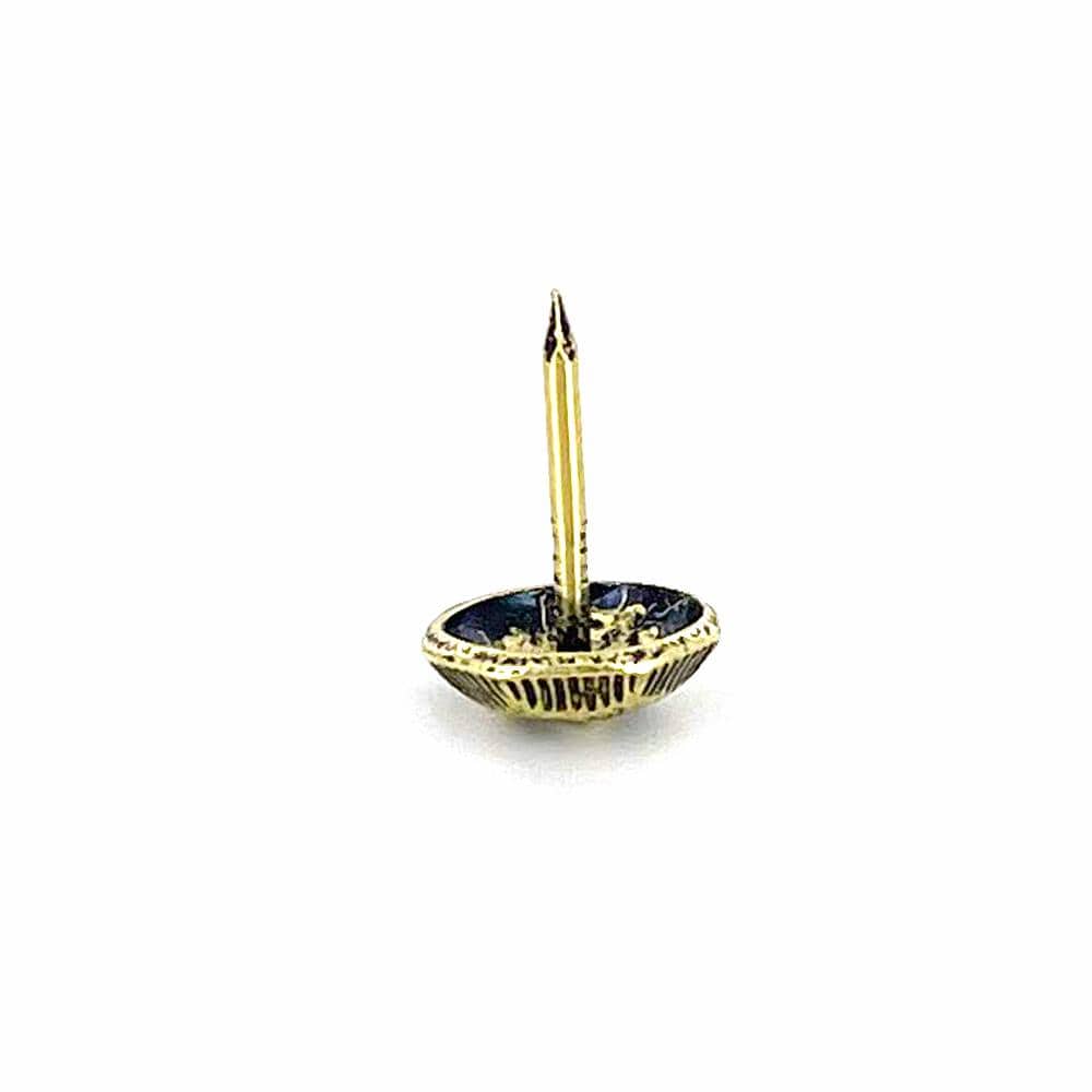 Ohio Travel Bag Fasteners 10mm Antique Brass, Upholstery Tack, Steel - 24 pk, #A-230 A-230