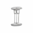Ohio Travel Bag Fasteners 12mm Nickel, Double Cap Jiffy Rivet, Steel, #A-339-NIC A-339-NIC