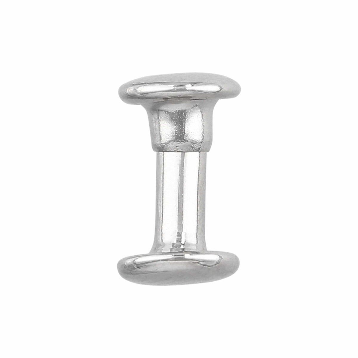 Ohio Travel Bag Fasteners 12mm Nickel, Double Cap Jiffy Rivet, Steel, #A-339-NIC A-339-NIC