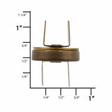 Ohio Travel Bag Fasteners 18mm Antique Brass, Thin Profile Magnetic Snap, Steel, #P-2364-ANTB P-2364-ANTB