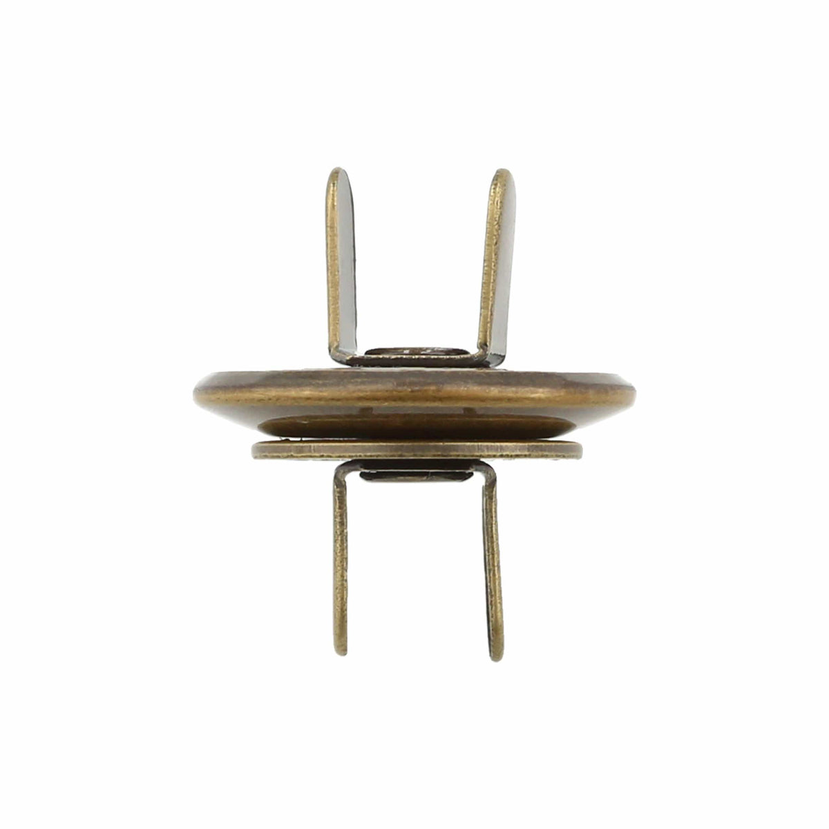 Ohio Travel Bag Fasteners 19mm Antique Brass, Beveled Low Profile Magnetic Snap, Steel, #P-2407-ANTB P-2407-ANTB
