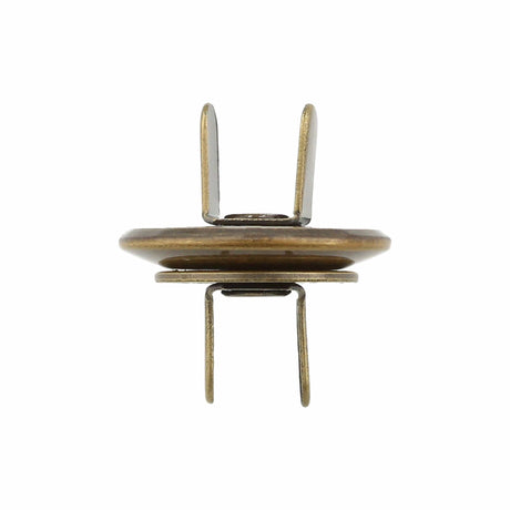 Ohio Travel Bag Fasteners 19mm Antique Brass, Beveled Low Profile Magnetic Snap, Steel, #P-2407-ANTB P-2407-ANTB