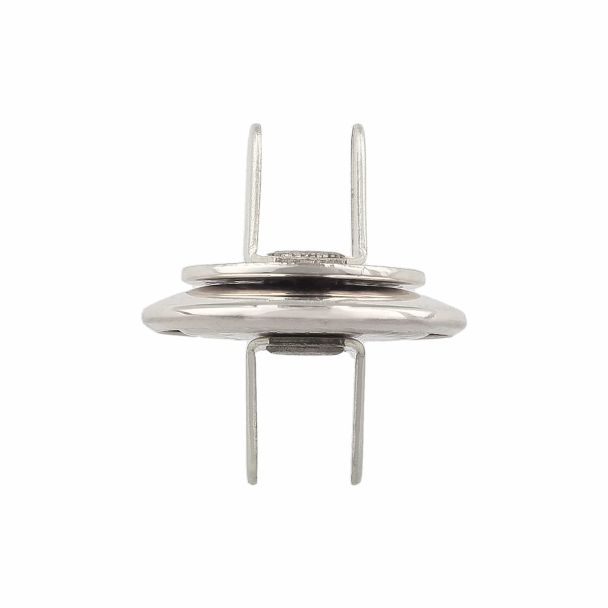 Ohio Travel Bag Fasteners 19mm Nickel, Beveled Low Profile Magnetic Snap, Steel, #P-2407-NP P-2407-NP