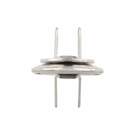 Ohio Travel Bag Fasteners 19mm Nickel, Beveled Low Profile Magnetic Snap, Steel, #P-2407-NP P-2407-NP