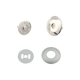 Ohio Travel Bag Fasteners 19mm Nickel, Beveled Low Profile Magnetic Snap, Steel, #P-2407-NP P-2407-NP