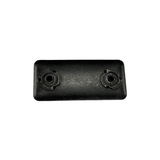 Ohio Travel Bag Fasteners 2 7/16" Black, Threaded Wheel Washer Plate with Screws, Steel, #L-2124-BLK L-2124-BLK