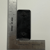 Ohio Travel Bag Fasteners 2 7/16" Black, Threaded Wheel Washer Plate with Screws, Steel, #L-2124-BLK L-2124-BLK