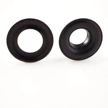Ohio Travel Bag Fasteners #2 Black, Grommet with Washer, Soild Brass - 12 pk, #GROM-2-BLK GROM-2-BLK