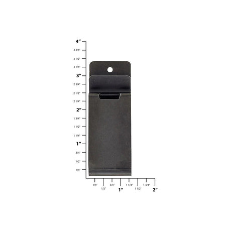 3 1/4" Black, Clip, Steel