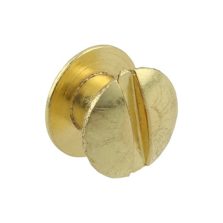 Ohio Travel Bag Fasteners 3/16" Brass, Open Hole Chicago Screw, Solid Brass, #L-156-3-16SB L-156-3-16SB