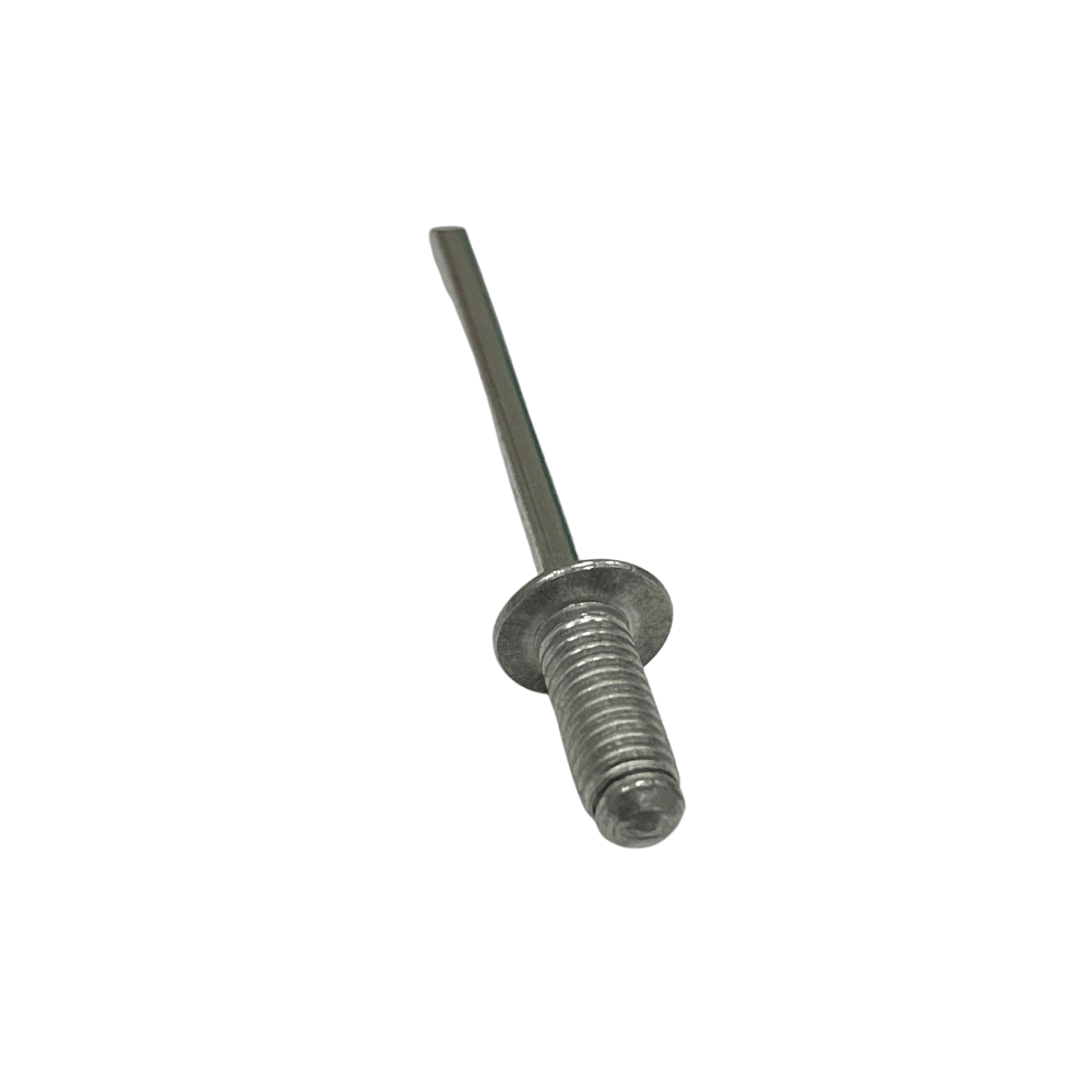 Ohio Travel Bag Fasteners 3/16" Nickel, Grooved Fliteware Rivet, Steel- 12 pk, #8675-AS 8675-AS