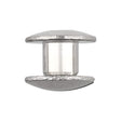 Ohio Travel Bag Fasteners 3/16" Nickel, Open Hole Chicago Screw, Solid Brass, #L-156-3-16SBN L-156-3-16SBN