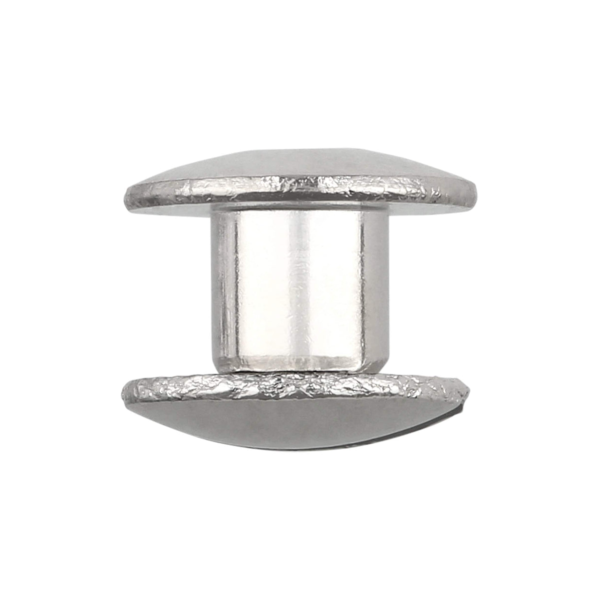 Ohio Travel Bag Fasteners 3/16" Nickel, Open Hole Chicago Screw, Solid Brass, #L-156-3-16SBN L-156-3-16SBN