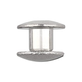 Ohio Travel Bag Fasteners 3/16" Nickel, Open Hole Chicago Screw, Solid Brass, #L-156-3-16SBN L-156-3-16SBN