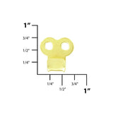 Ohio Travel Bag Fasteners 3/4" Brass, Boot Hook, Steel, #A-309-BP A-309-BP